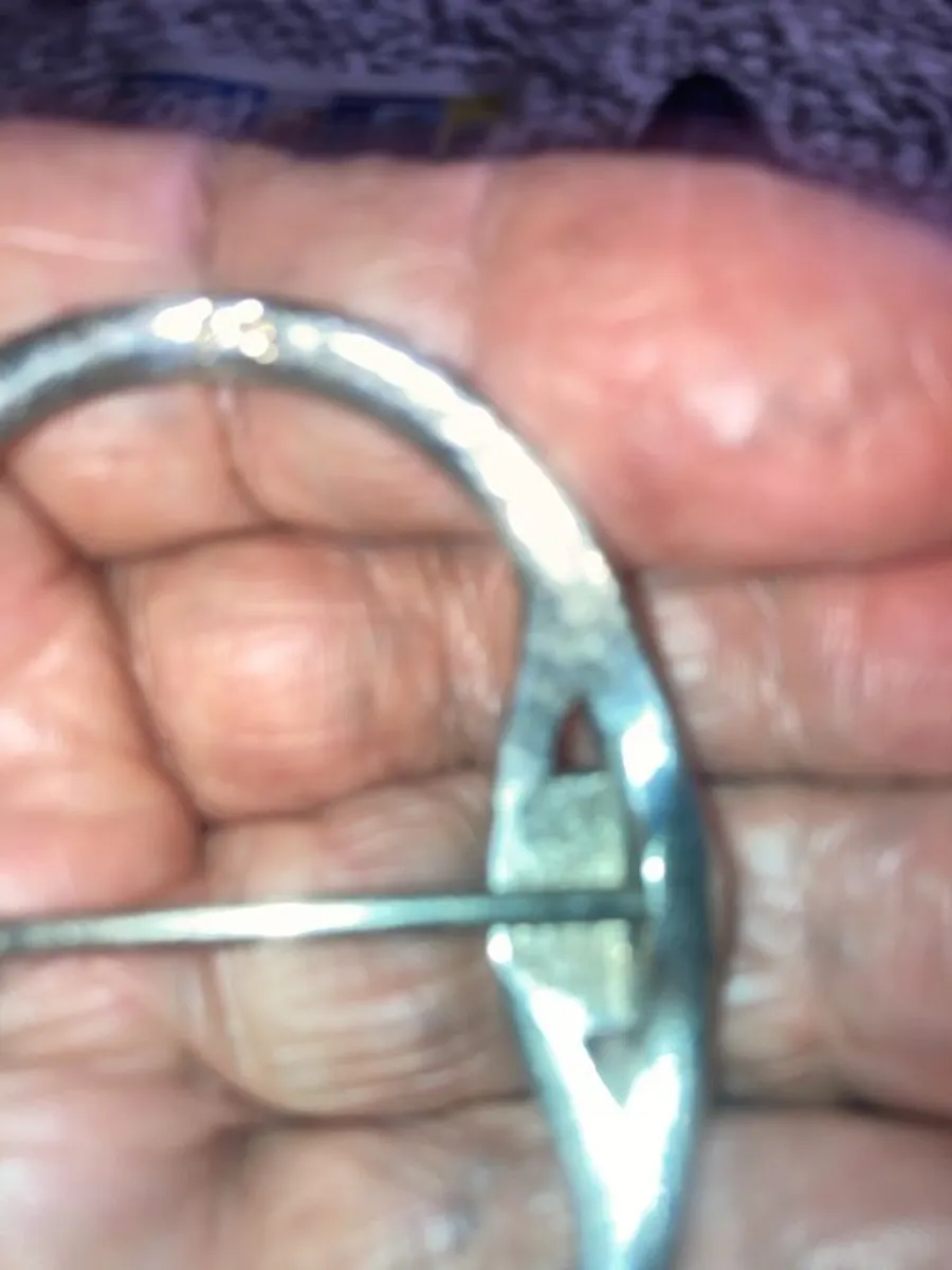 Two antique silver buckles over 200 years old - Image 3