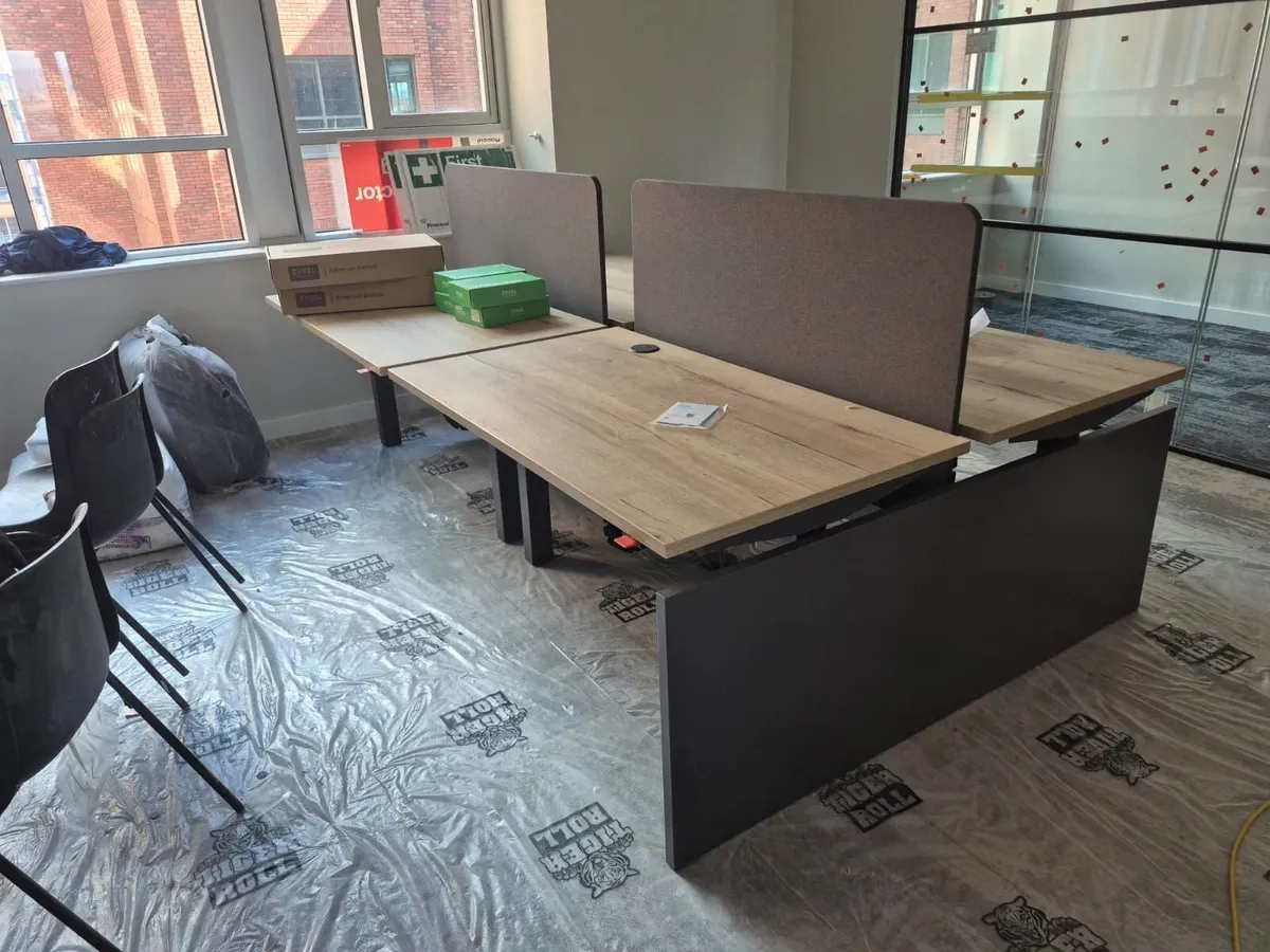 Herman Miller Dual sit stand desks second hand x 9 - Image 3
