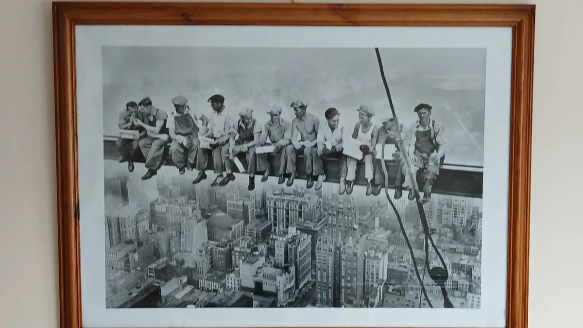 Beautiful picture minimalistic wood framed
