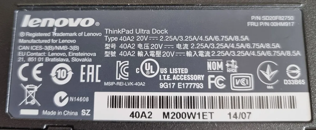 Thinkpad Ultra Dock 40A2 - Image 4
