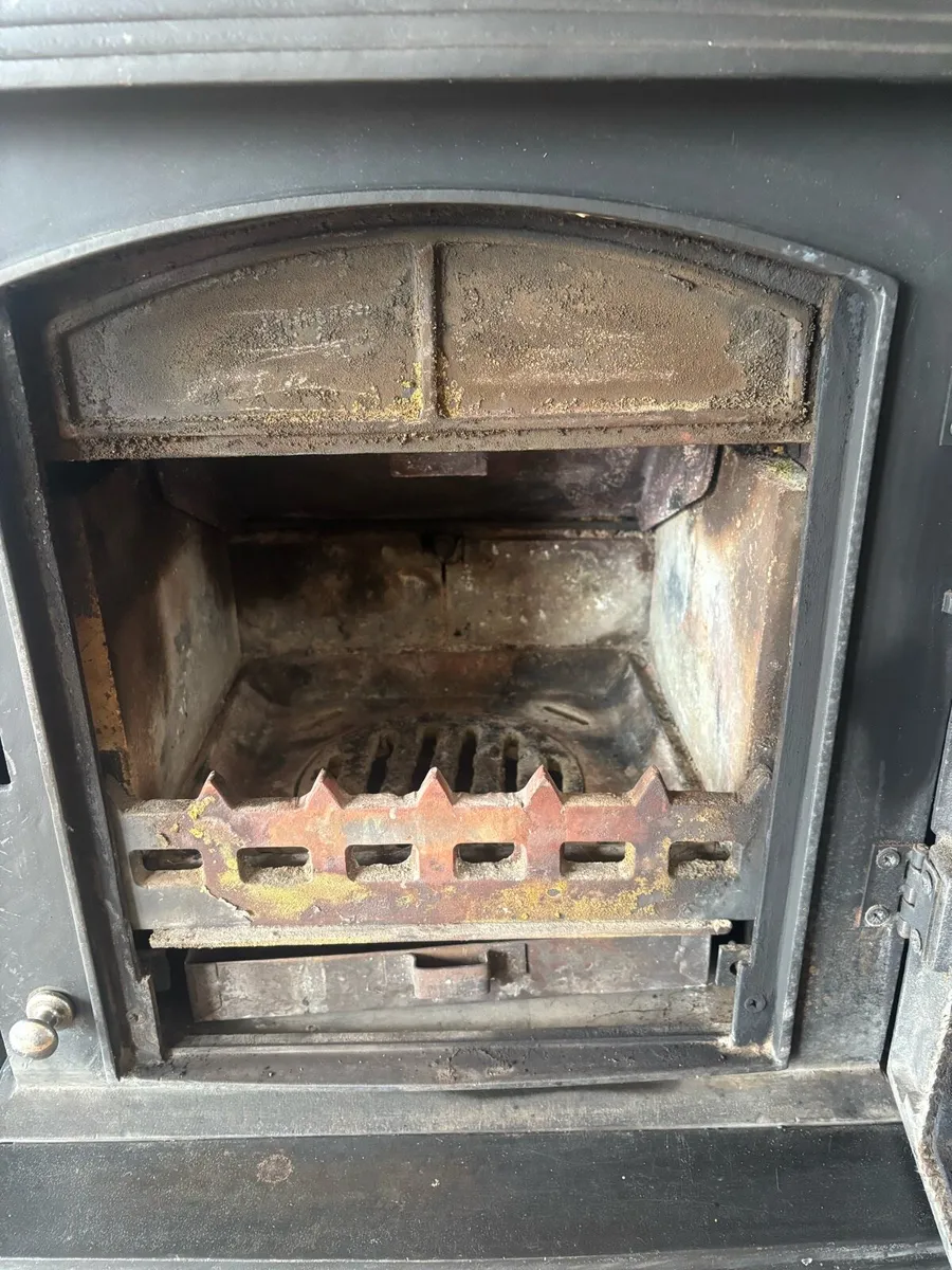 Marble Fireplace and Stove - Image 3