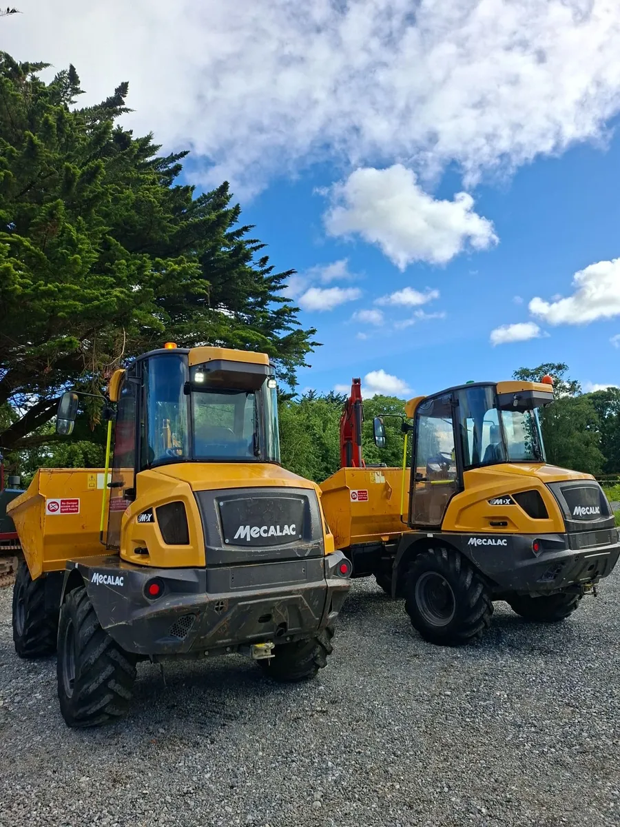 2022 Mecalac 6MDX  6 ton cab dumper low hours - Image 1