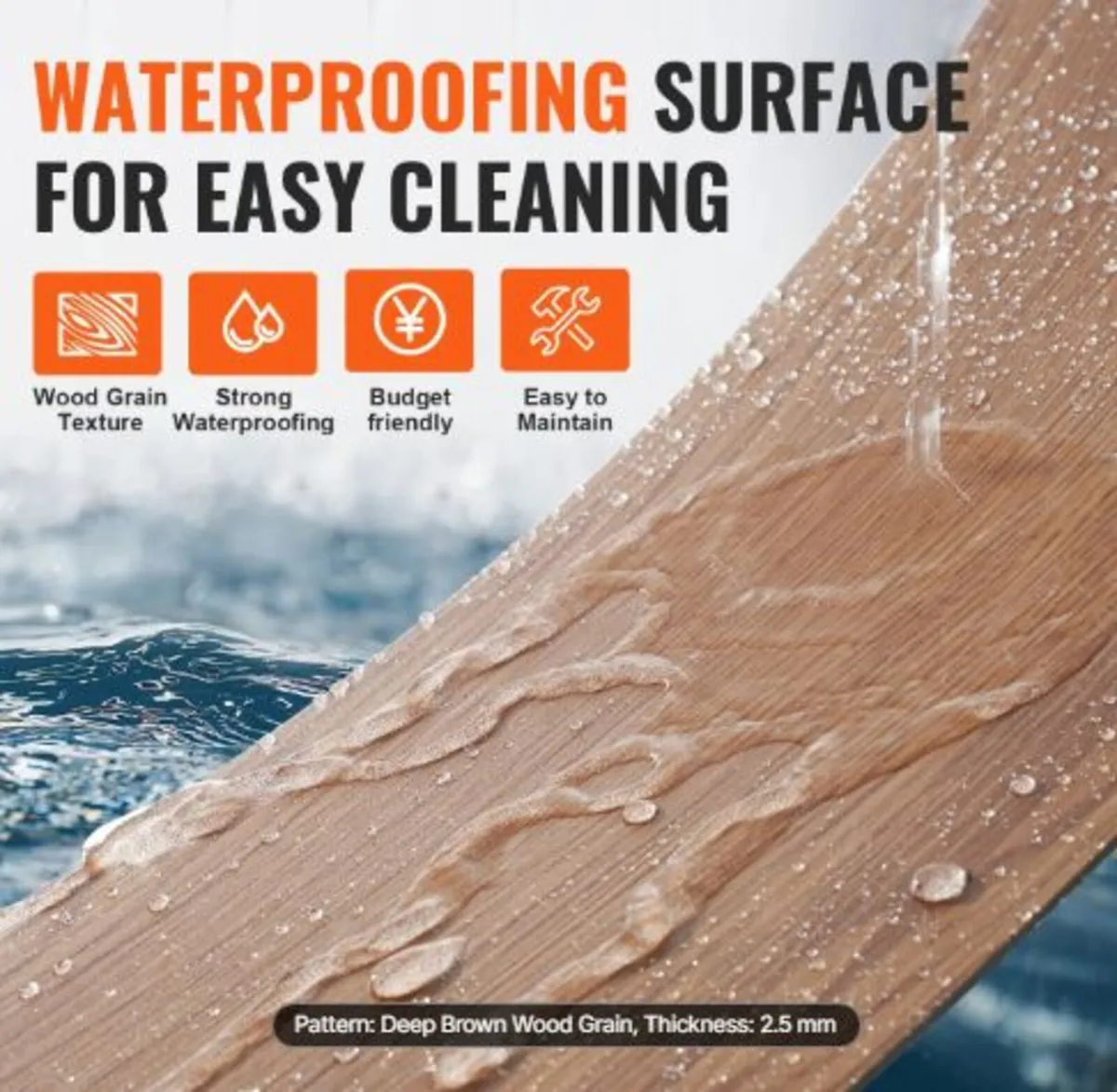 Self Adhesive Vinyl Floor Tiles 36 x 6 inch, 36 - Image 2