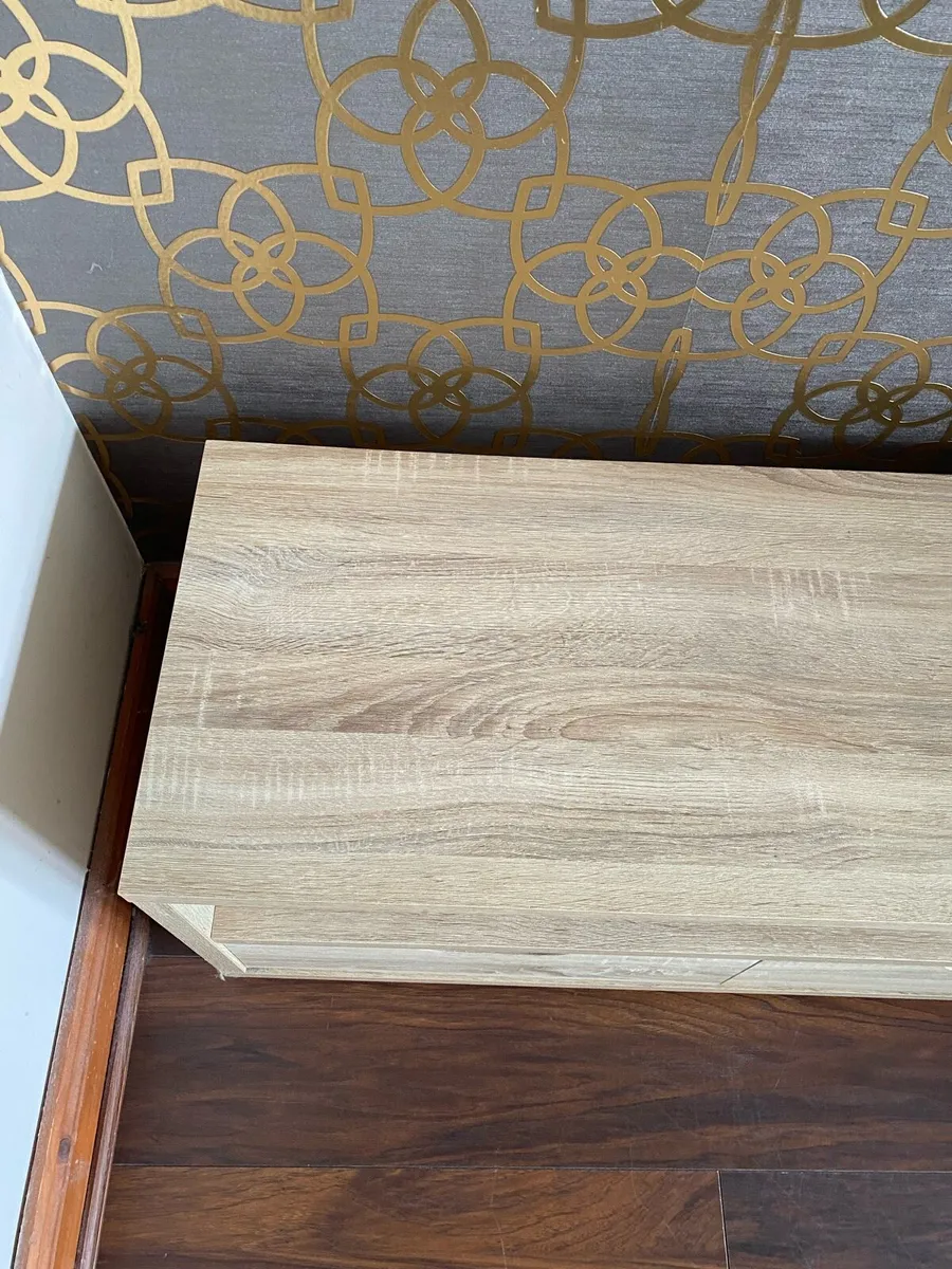 Modern TV Unit / Media Stand – Oak Effect - Image 3