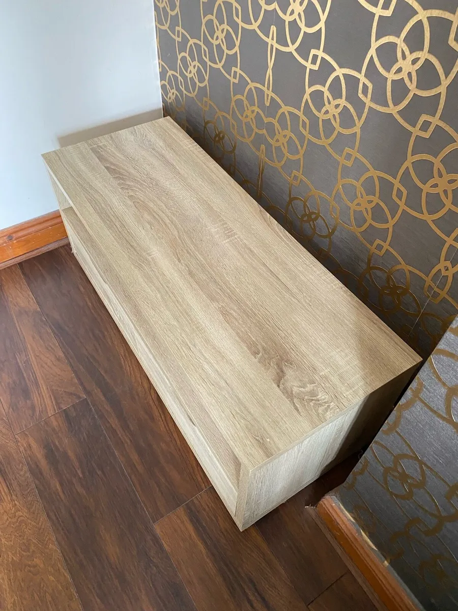 Modern TV Unit / Media Stand – Oak Effect - Image 2