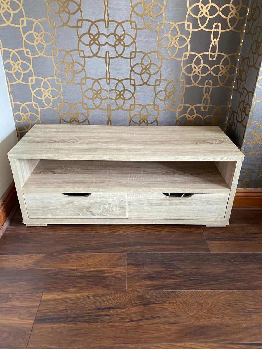 Modern TV Unit / Media Stand – Oak Effect - Image 4