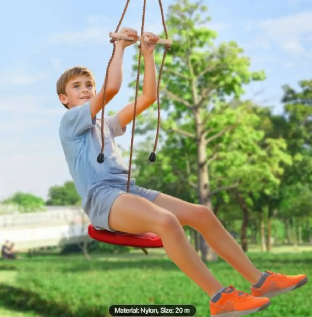 Zipline Kit for Kids and Adult, 65 ft Zip Line - Image 4