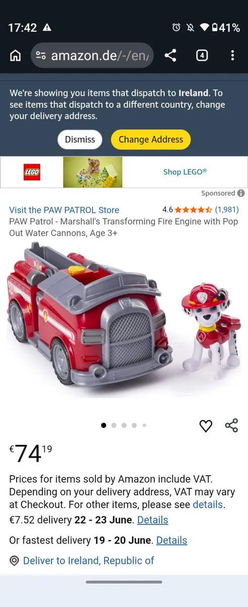 Limited edition Nickelodeon Marshall transforming - Image 1