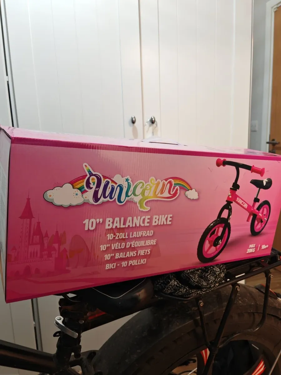 Unicorn Balance Bikes for Kids 10" wheel size - Image 2