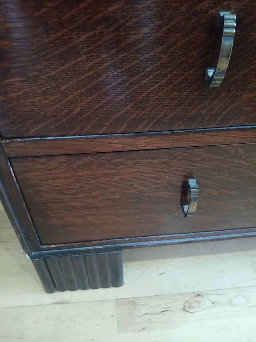 Vintage Art Deco Chest of Drawers - Image 4