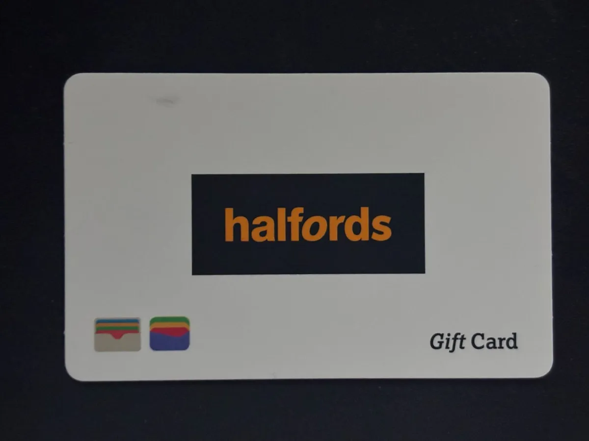 €522 Halfords Gift Card / Voucher