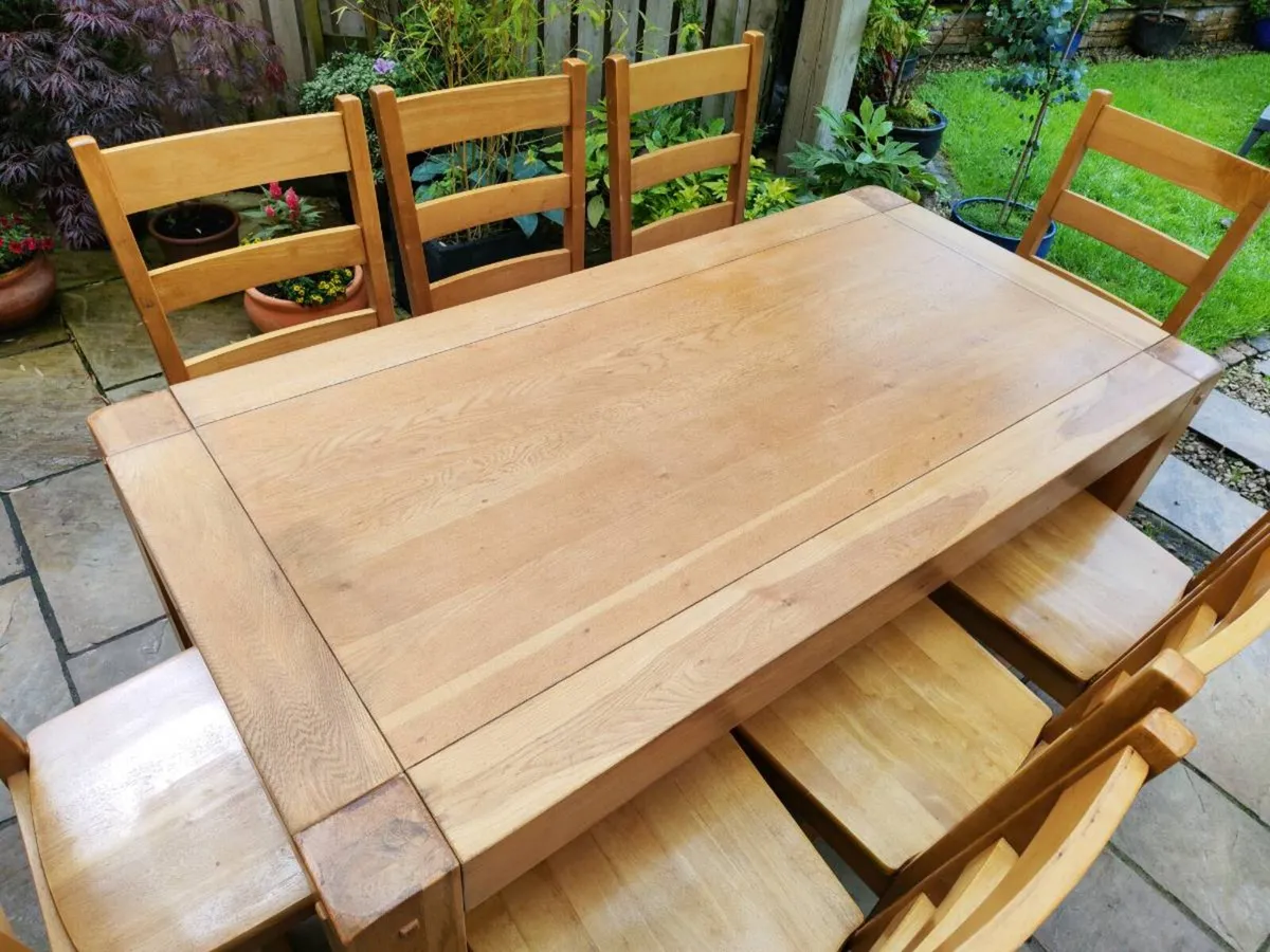Large oak table - Image 2