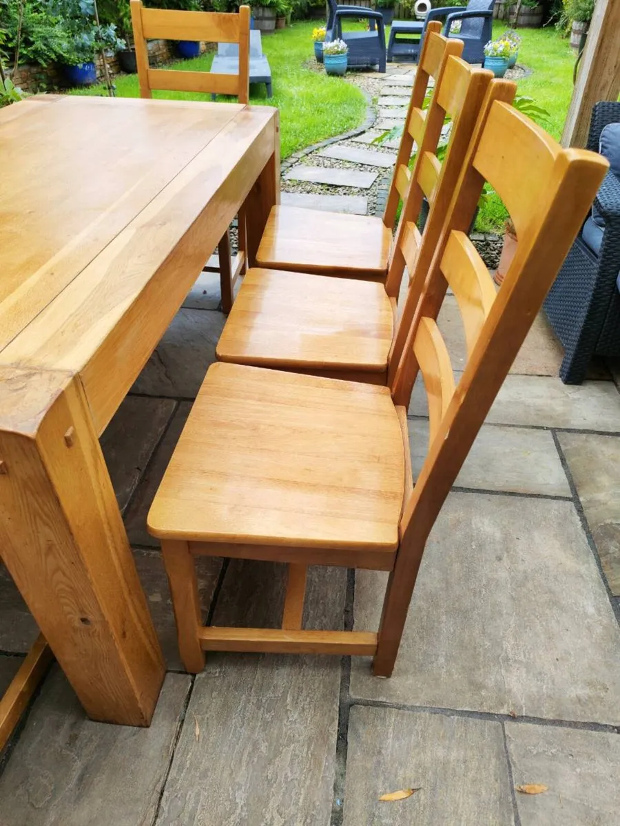 Large oak table - Image 4