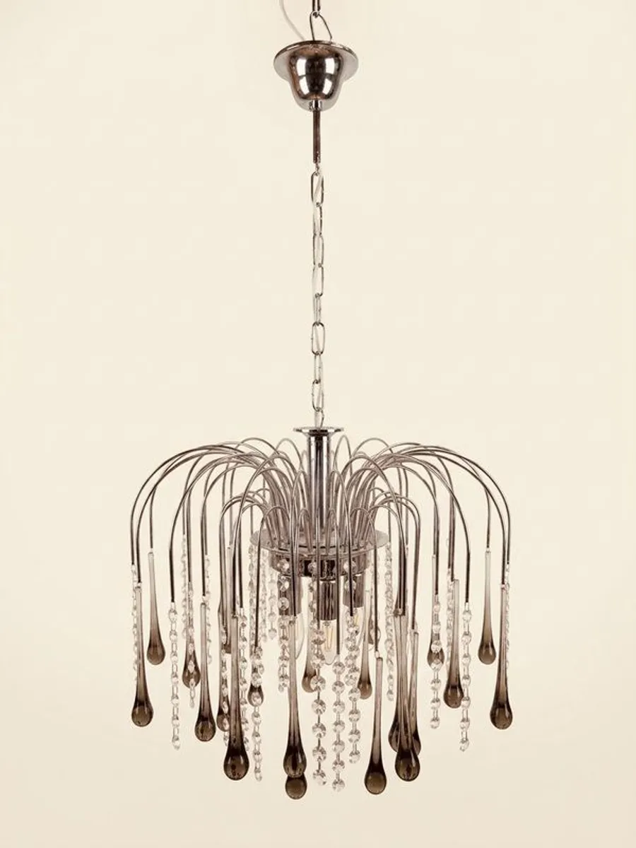 Stunning 1970s Paolo Venini Design Murano Glass Chandelier Iconic Mid-Century Design - Image 2