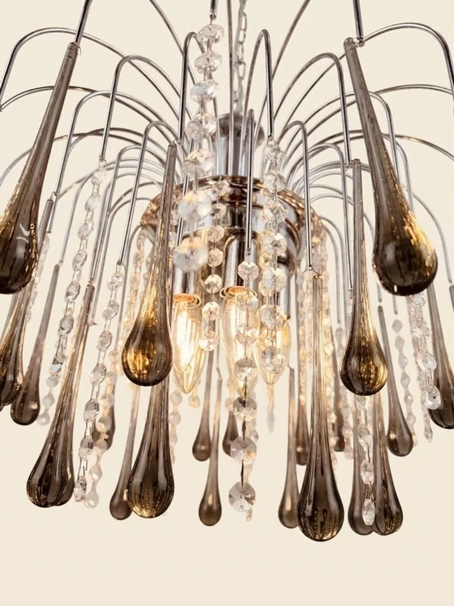 Stunning 1970s Paolo Venini Design Murano Glass Chandelier Iconic Mid-Century Design - Image 3