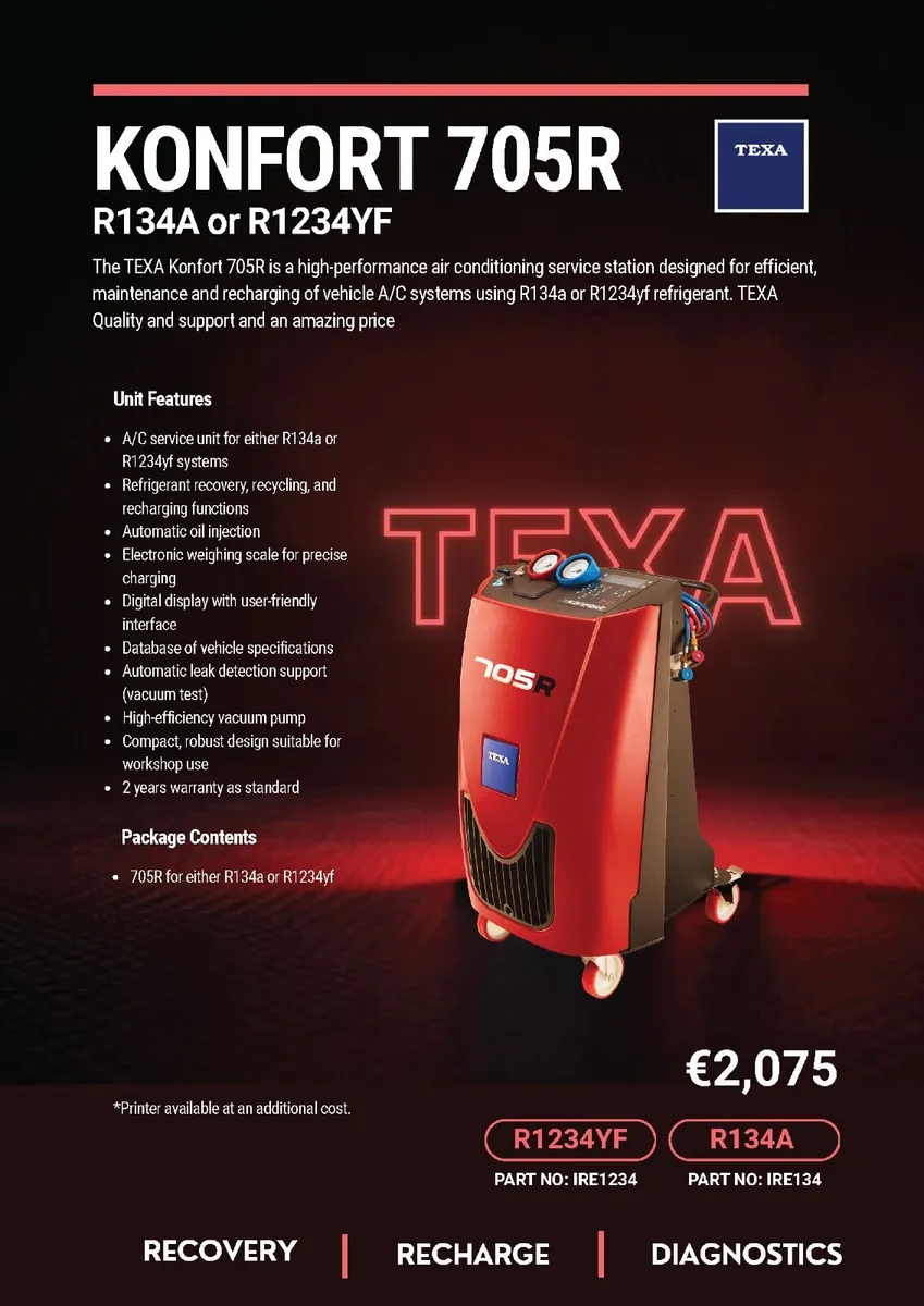 TEXA KONFORT 705R – Amazing Limited-Time Offer
