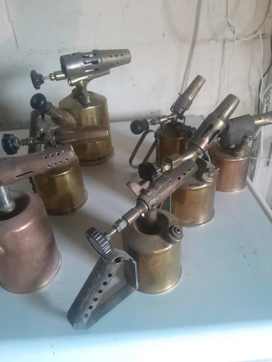 Seven  vintage blow torches - Image 4