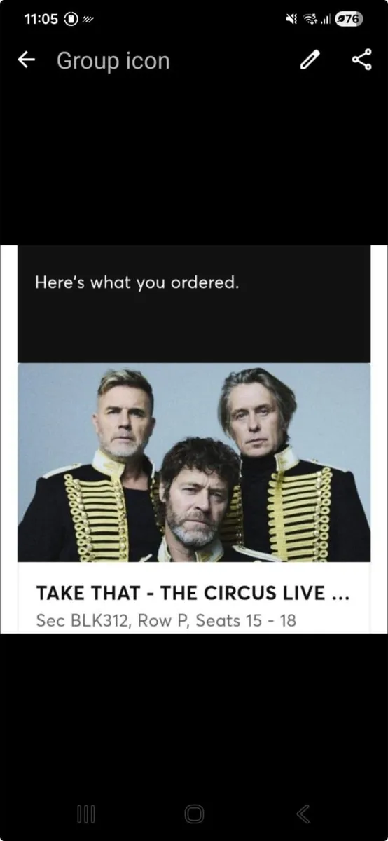 Take that tickets x4 Aviva