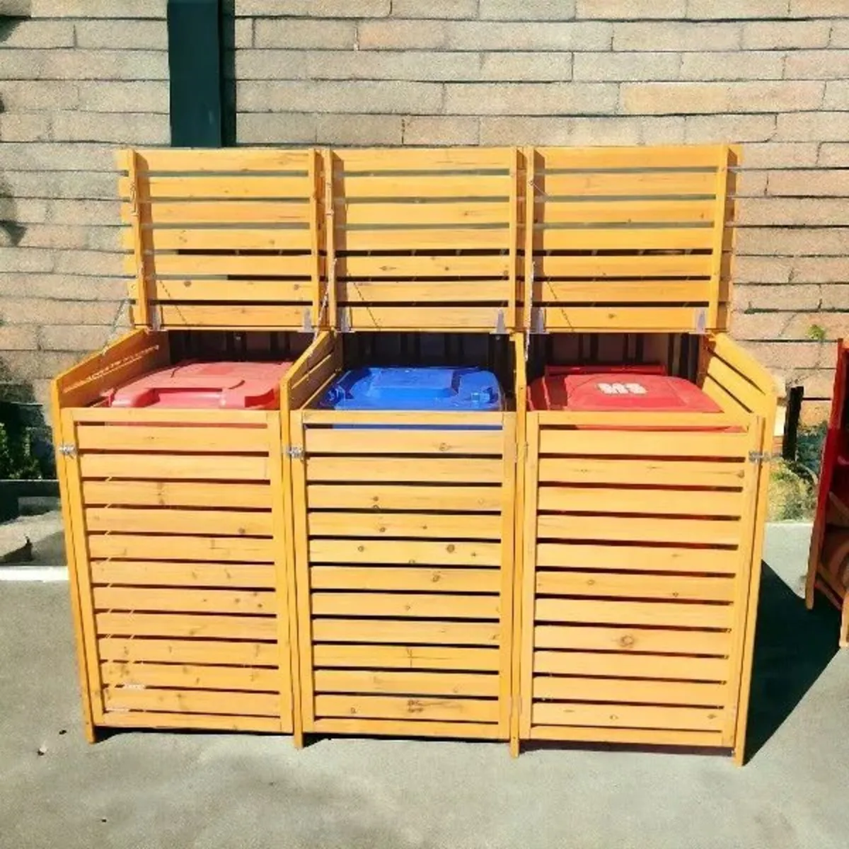 Wheelie Bin Storage  3 Bay - Image 1
