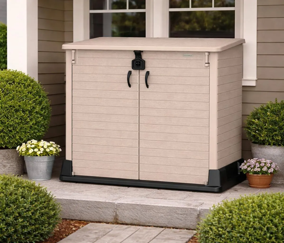 Cedargrain StoreAway 850L Plastic Garden Storage - Image 1