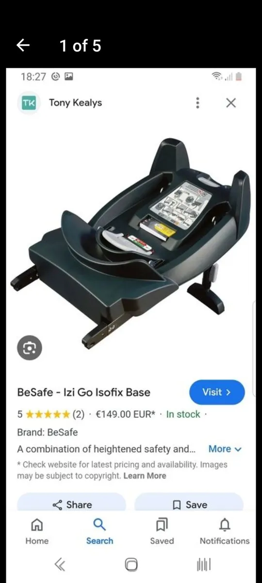 Besafe izi go isofix base - Image 1