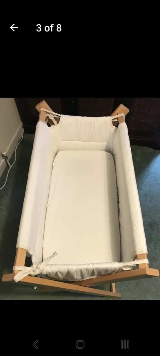 Baby moses basket crib - Image 3