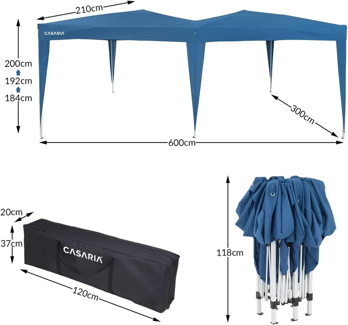 Gazebo 3x6m Pop-Up Folding Pavilion Gazebo - Image 4