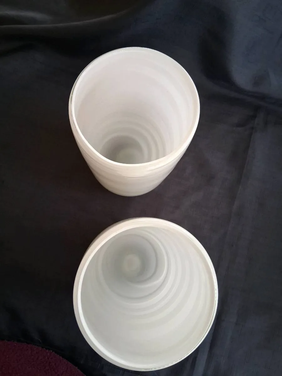 2 Large Glass Blown Vase's - Image 2