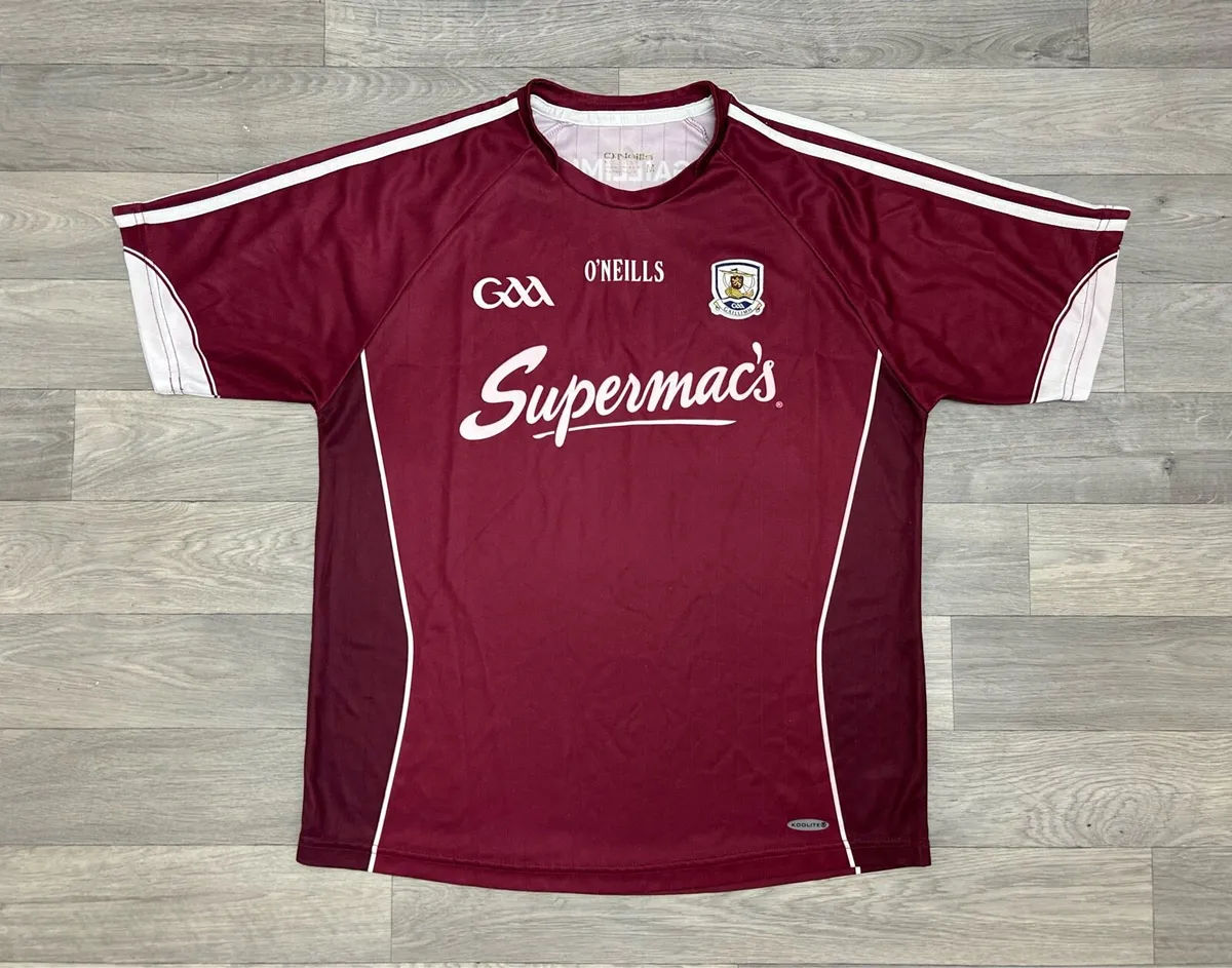 Oneills Galway Gaa Jersey Shirt Mens Medium - Image 1