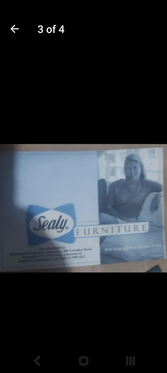 2 seater leather sofa - Image 2