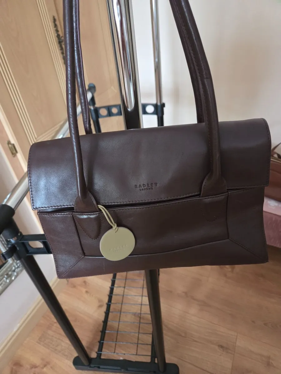 A Radley chocolate brown hand bag - Image 1