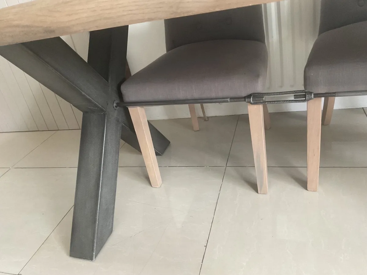 Dining table and chairs diamond furniture - Image 4