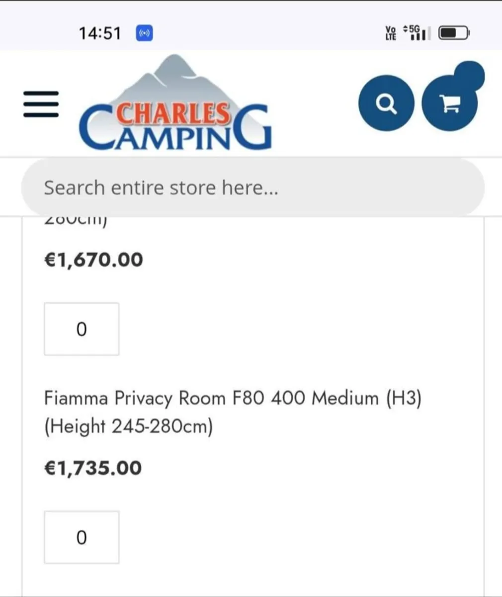 Fiamma Canopy Awning 400 & Privacy Room - Image 4