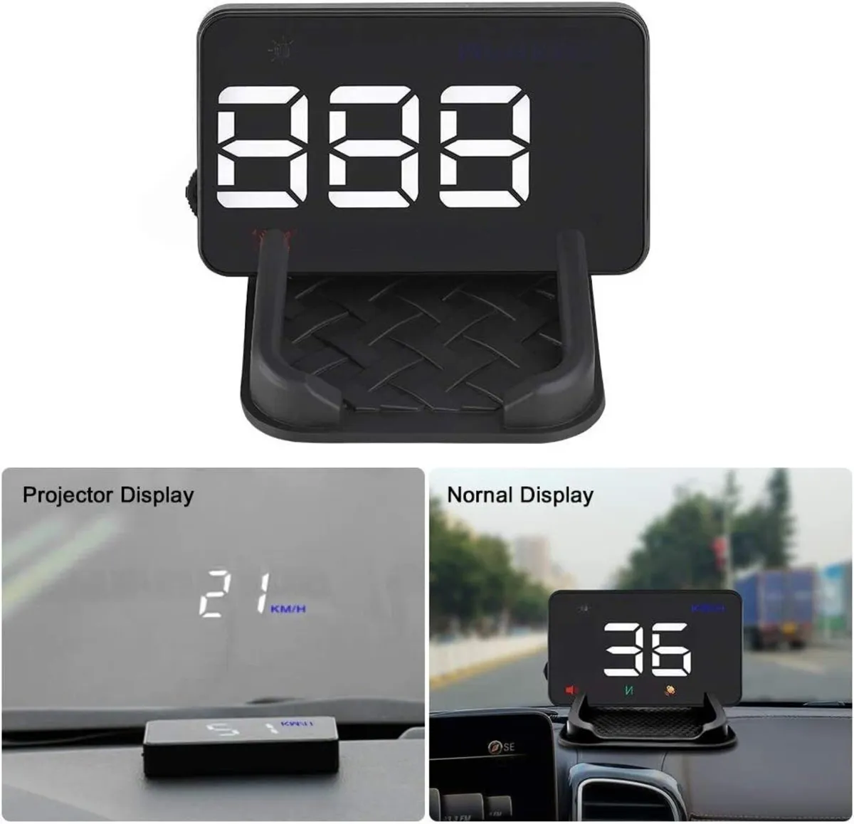 GPS Speed Display Large Font Windshield Reflection - Image 2