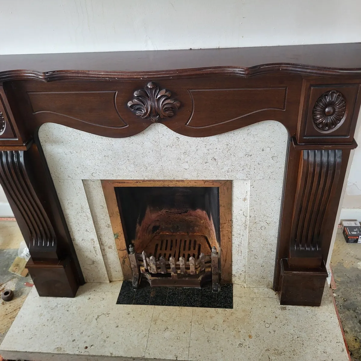 Fireplace Stove Teak Door - Image 2