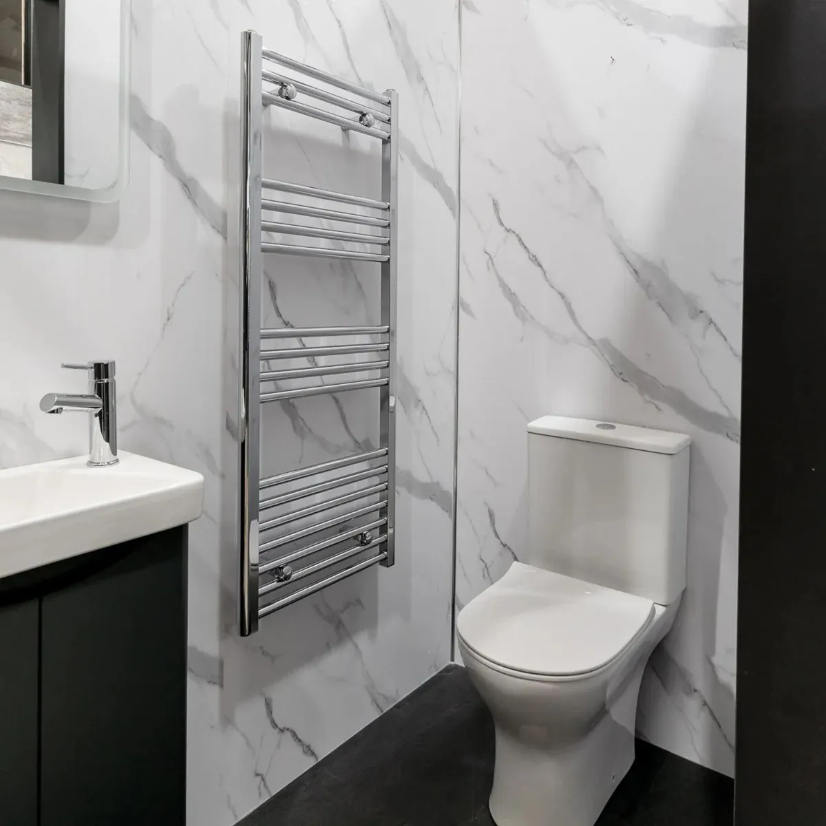 Bathshack - PVC Wall Panels - White Marble - Image 1
