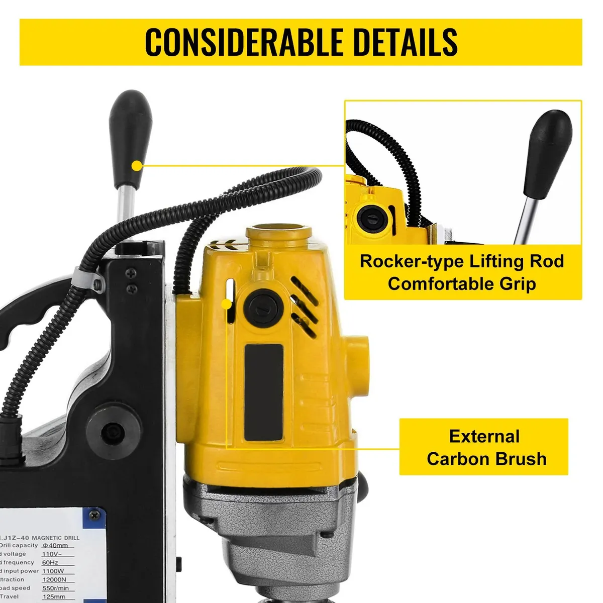Magnetic Drilling Machine 40mm Lightweight Drill - Image 4