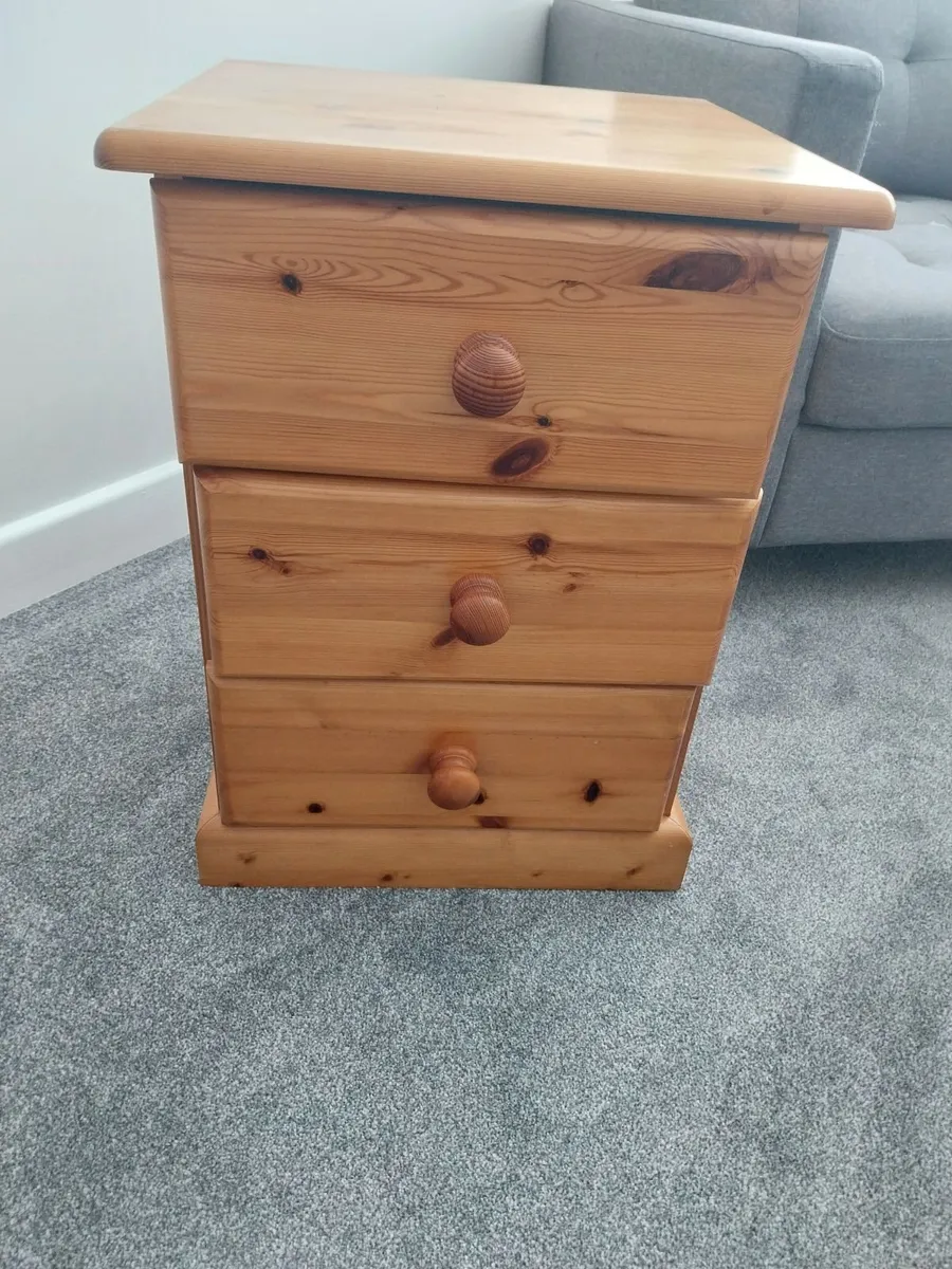 Solid Pine Bedside Locker - Image 3