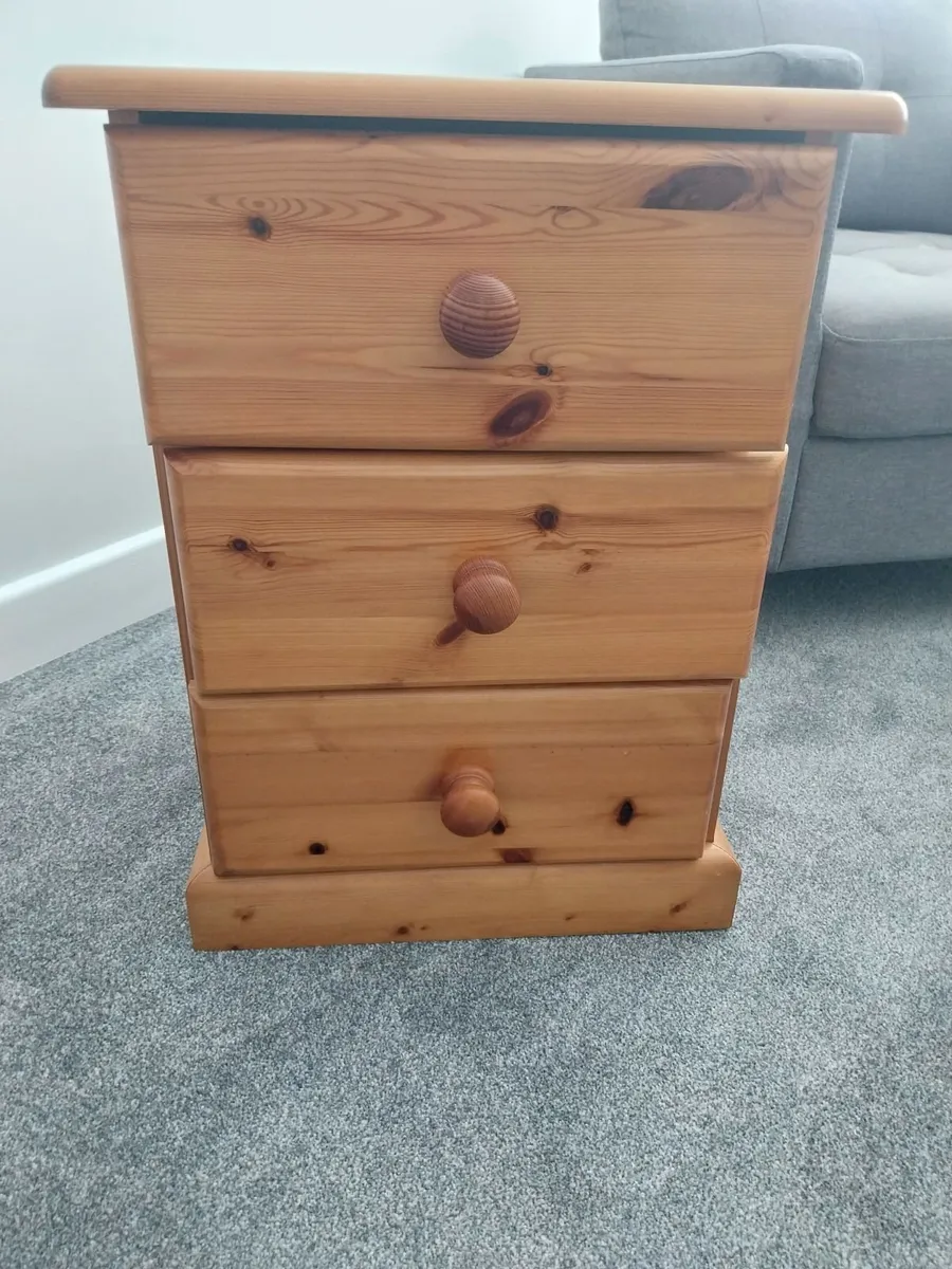 Solid Pine Bedside Locker - Image 1