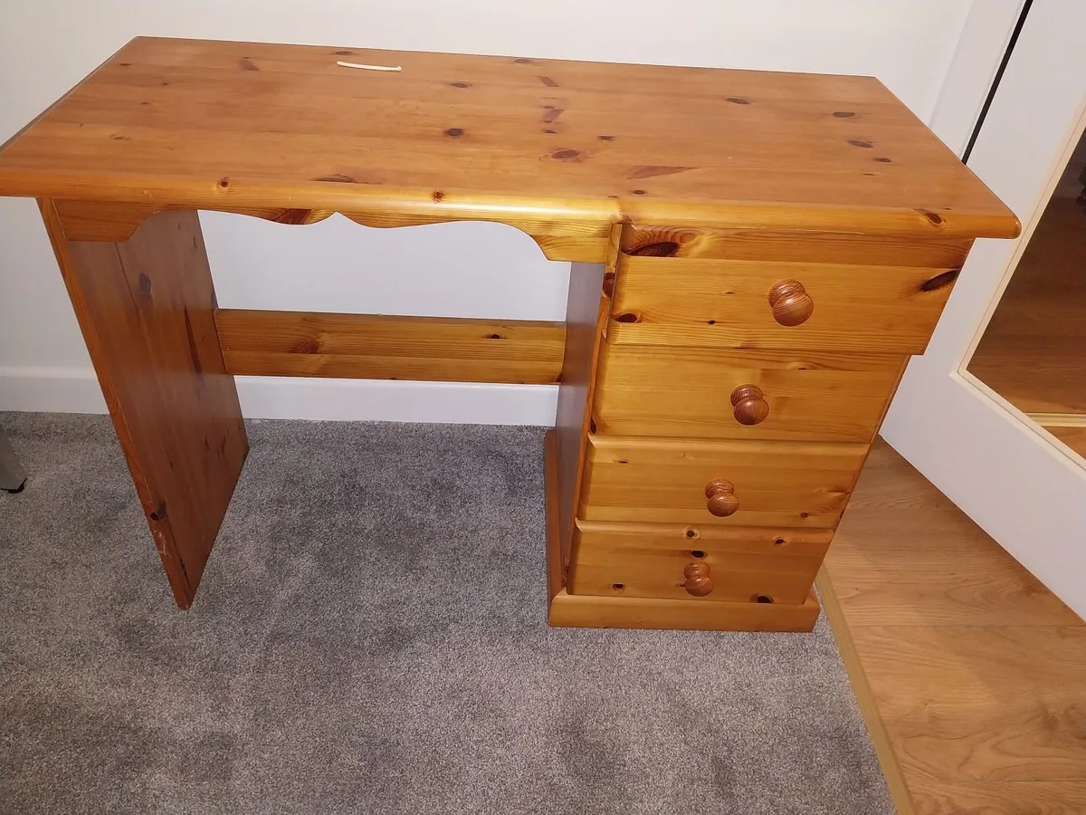 Solid Pine Sideboard/Desk - Image 3