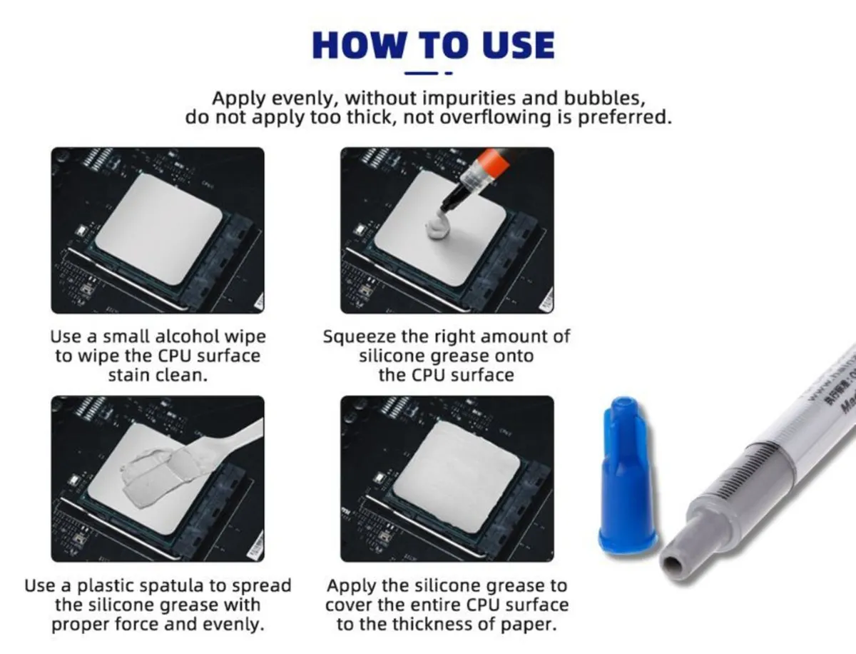 HY510 Thermal Paste 5x 3g CPU GPU Cooling Compound - Image 3