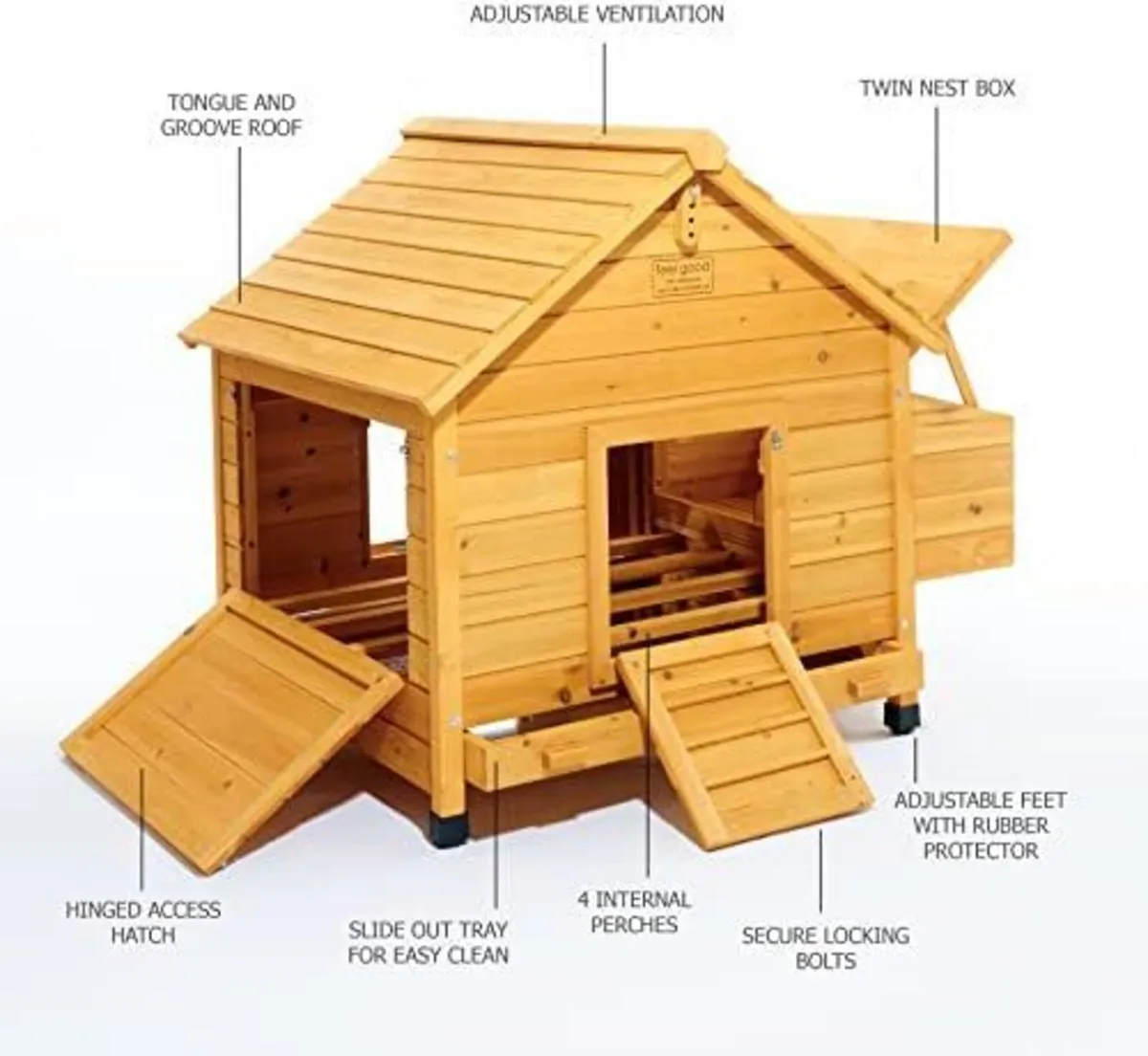 Coop House Chicken Coop, Large - Image 3