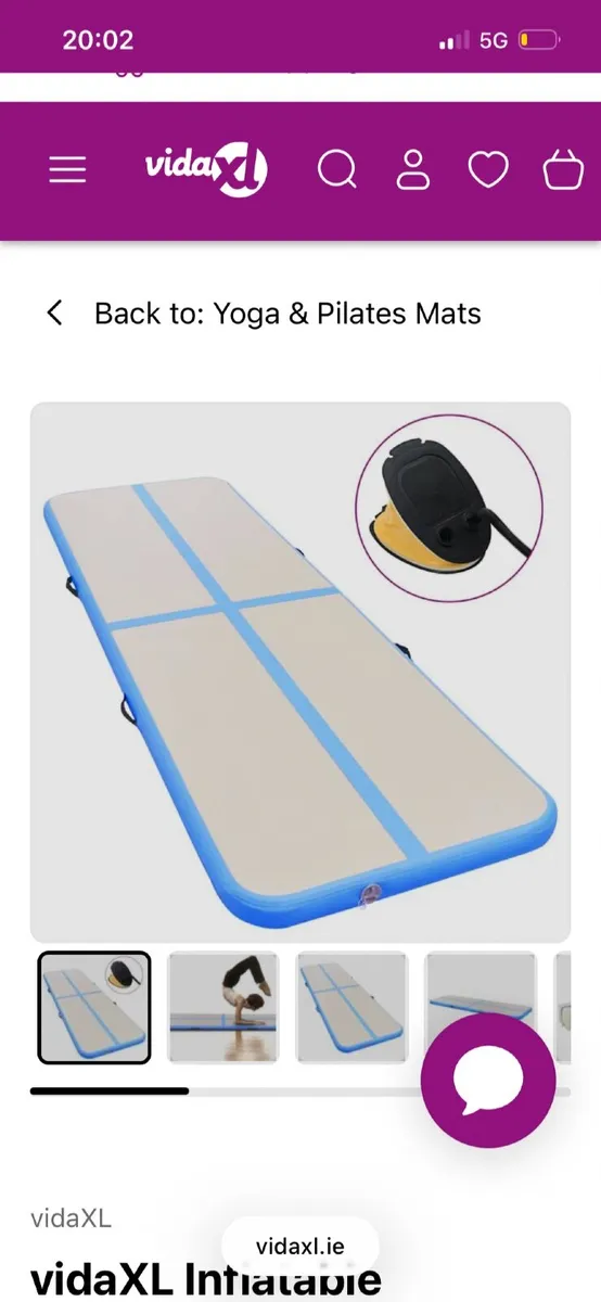 Gymnastics inflatable mat - Image 1