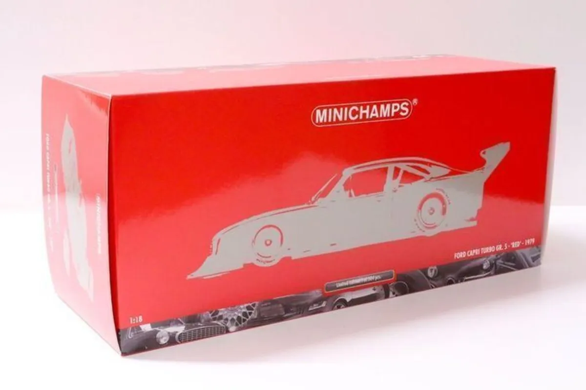 Ford Capri Turbo Size 5 Red 1979 - Minichamps  NEW - Image 3