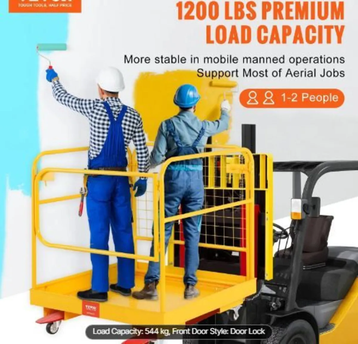 Forklift Safety Cage, 544.3 kg Load Capacity - Image 3