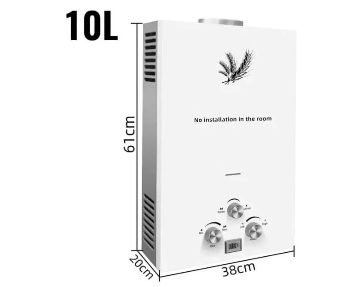 Gas Water Heater, 10 L, LPG - Image 2