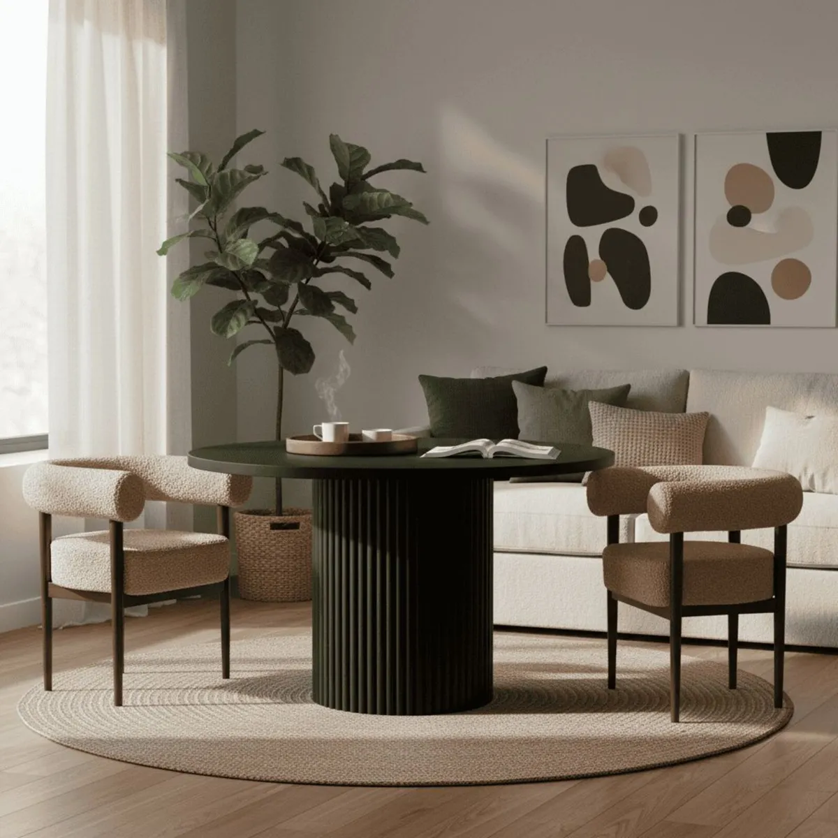 Extendable Dining Table up to 180 metal base - Image 1