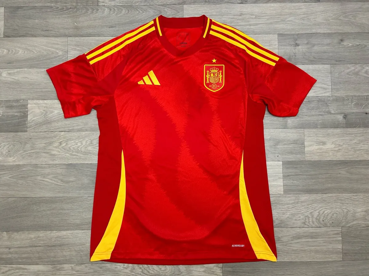 Adidas Spain 2023 Home Jersey Shirt Mens Large - Image 1