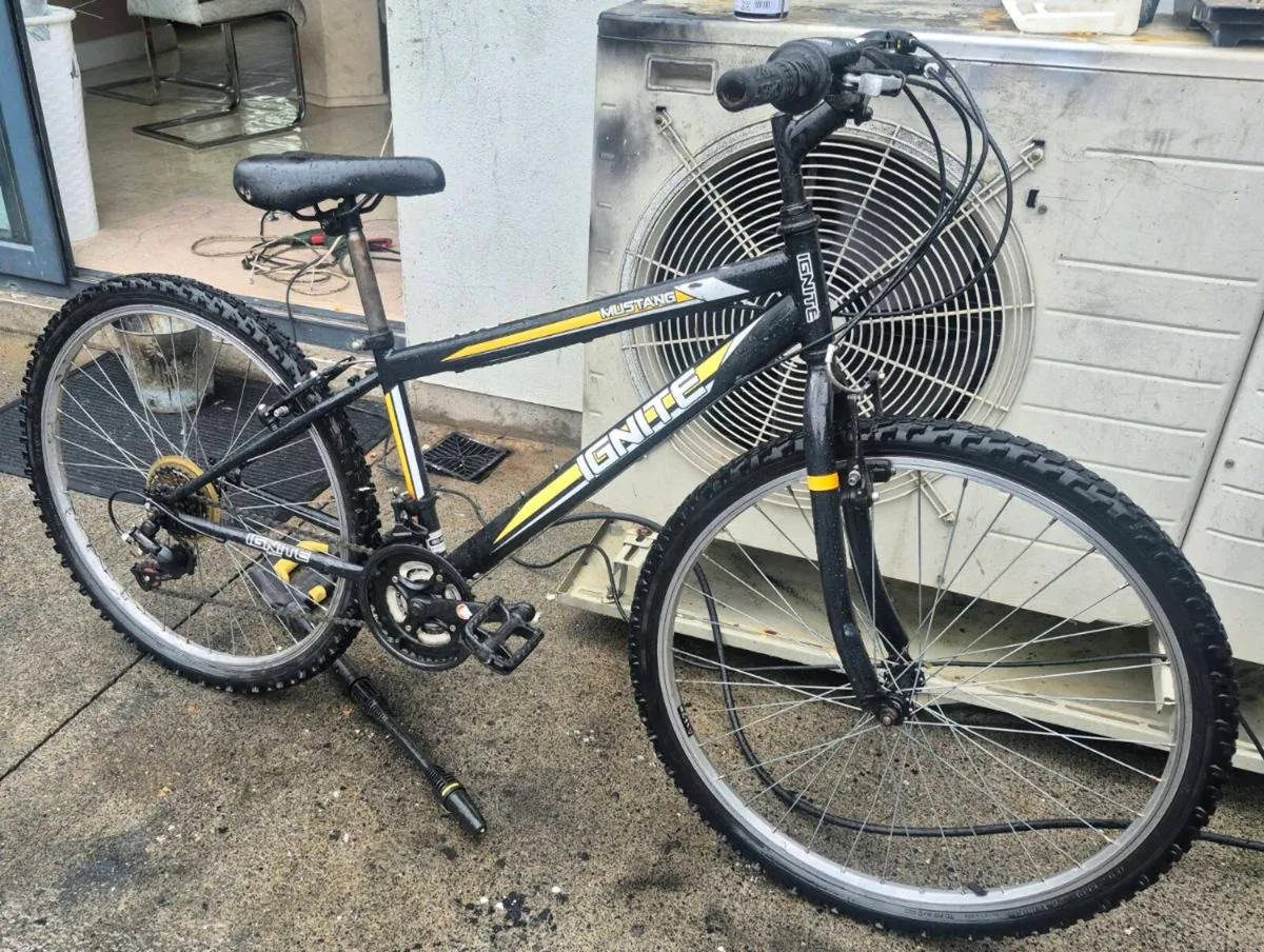 IGNITE MUSTANG BIKE 16' FRAME 
IN GOOD WORKING CON - Image 1
