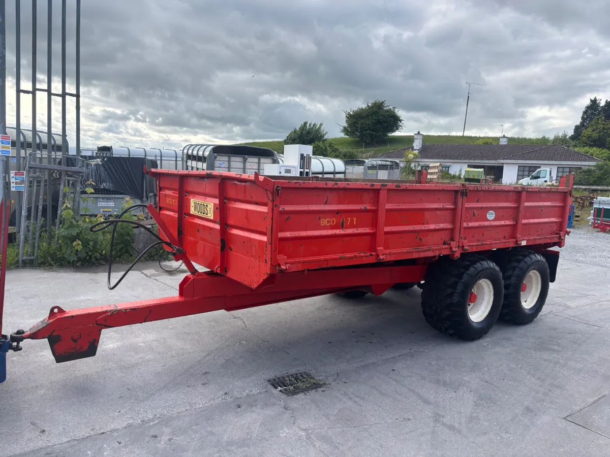 woods 14ft tipper trailer - Image 1
